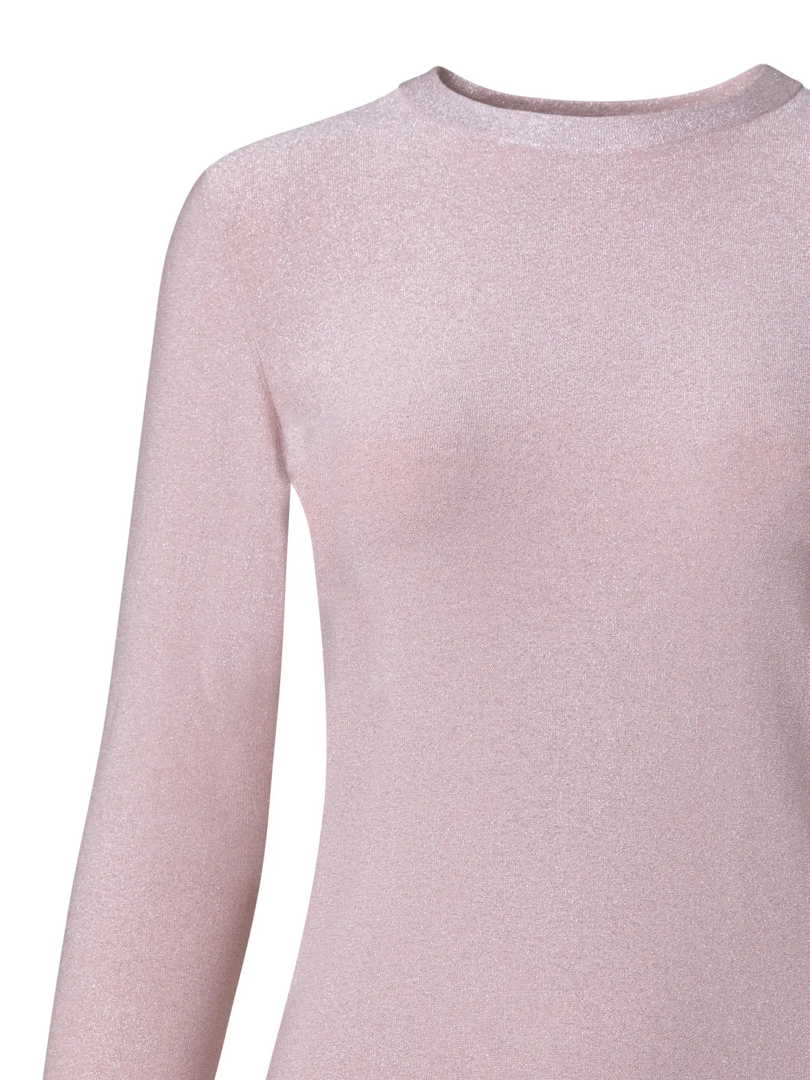 Pullover aus Seiden-Lurex-Stretch