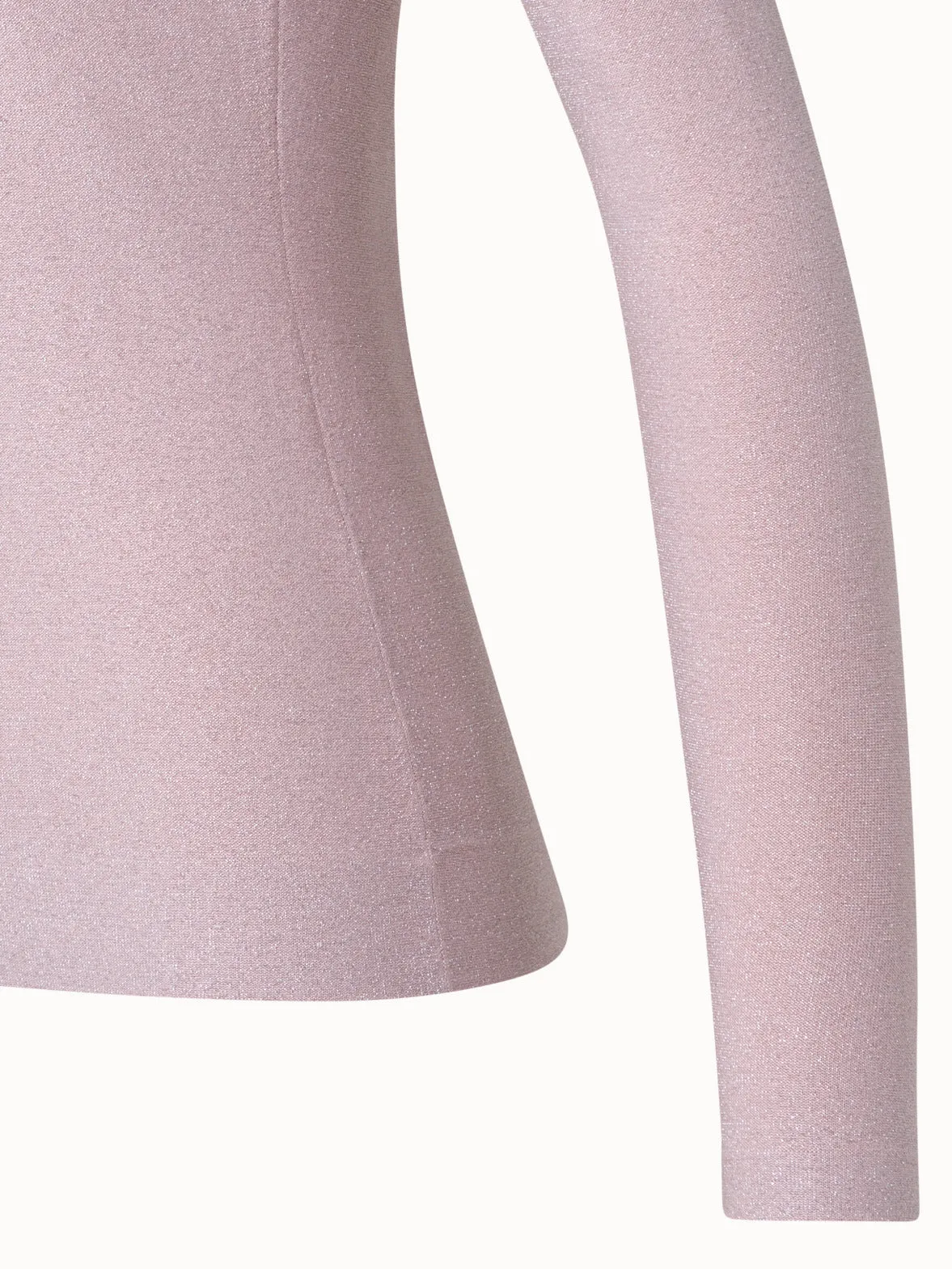 Pullover aus Seiden-Lurex-Stretch