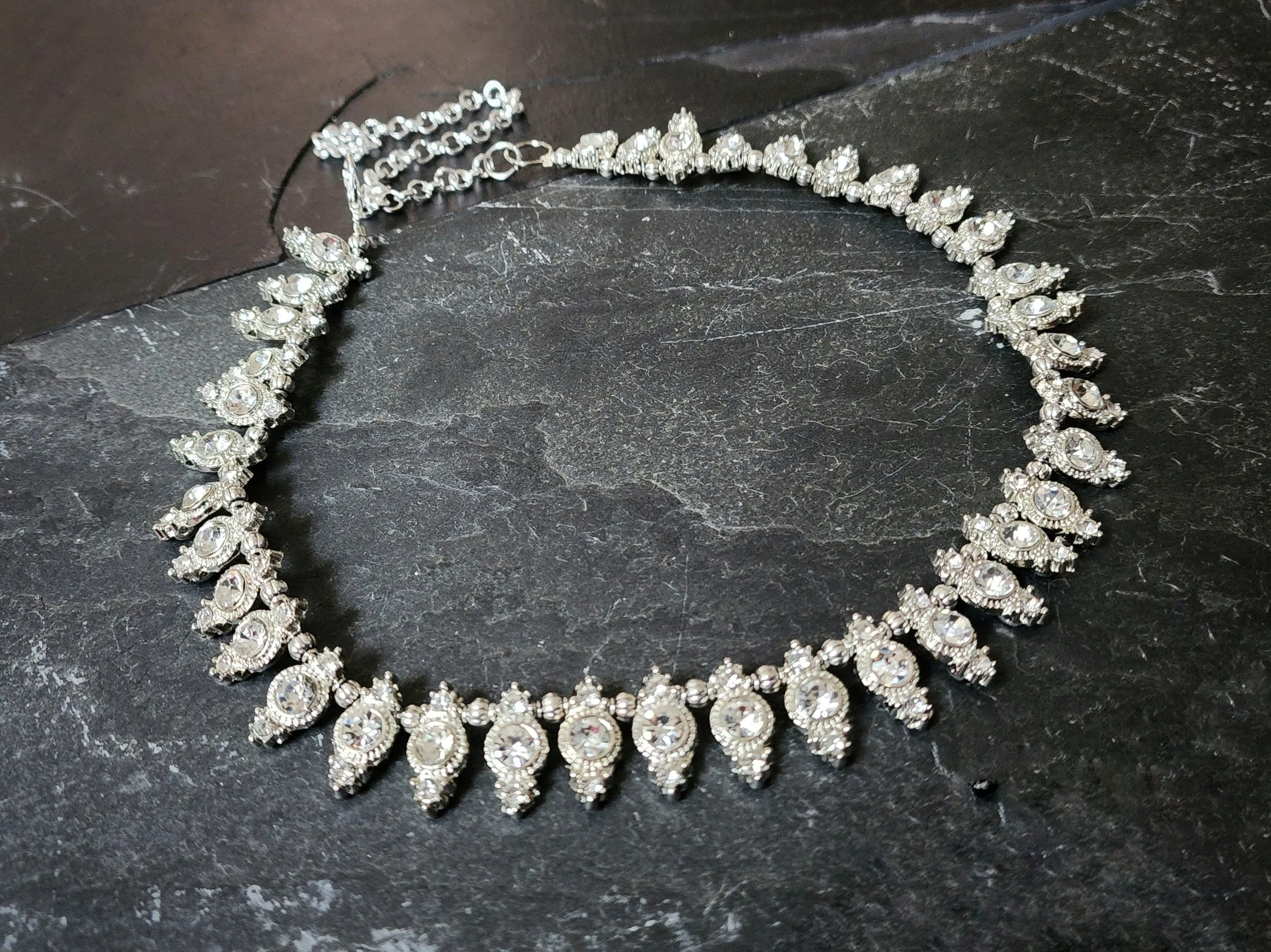 Royal Rhinestone Collar Necklace Fantasy Jewelry