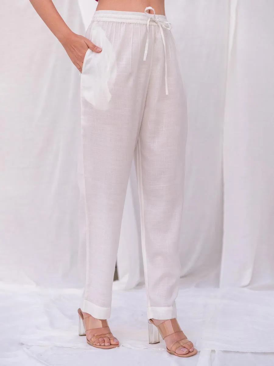 Set of 2 - Fiona Ivory Shirt and Pants