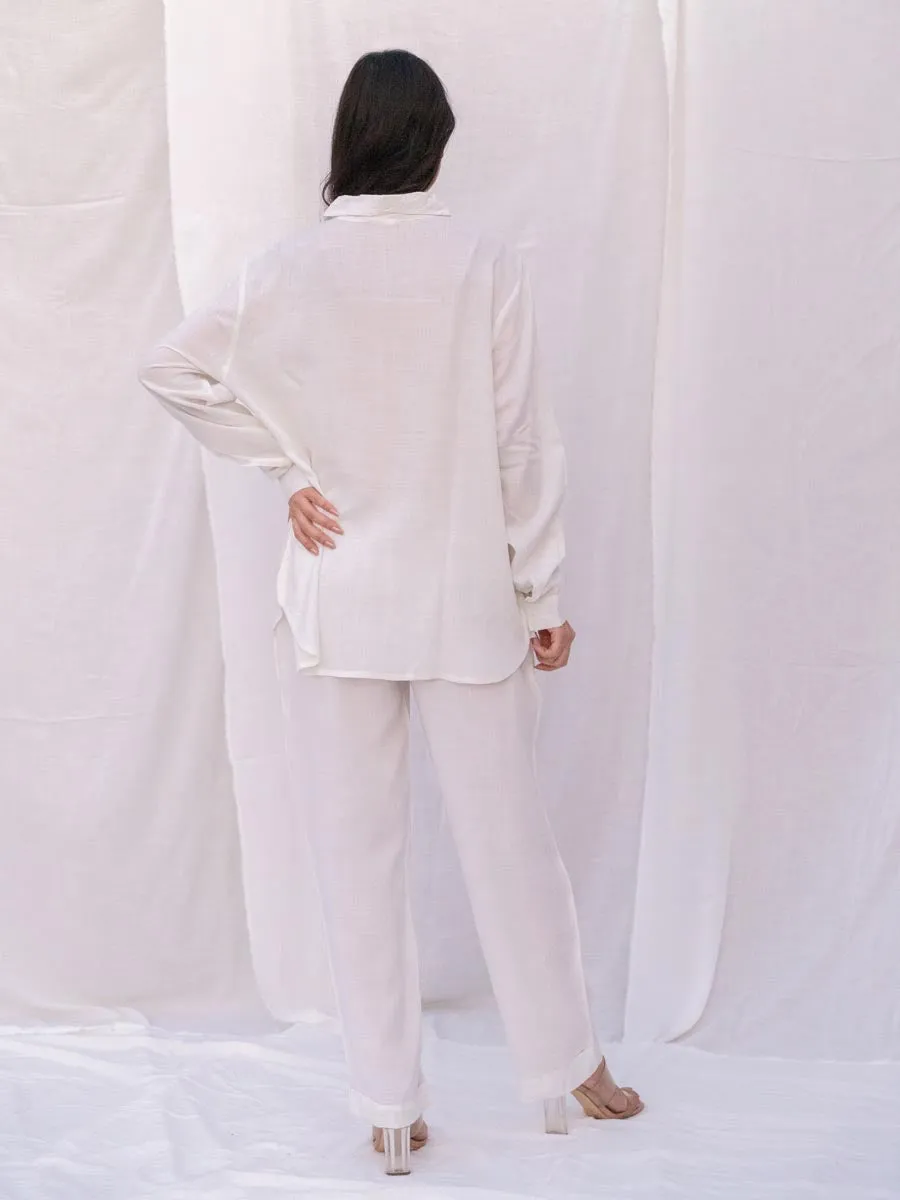 Set of 2 - Fiona Ivory Shirt and Pants