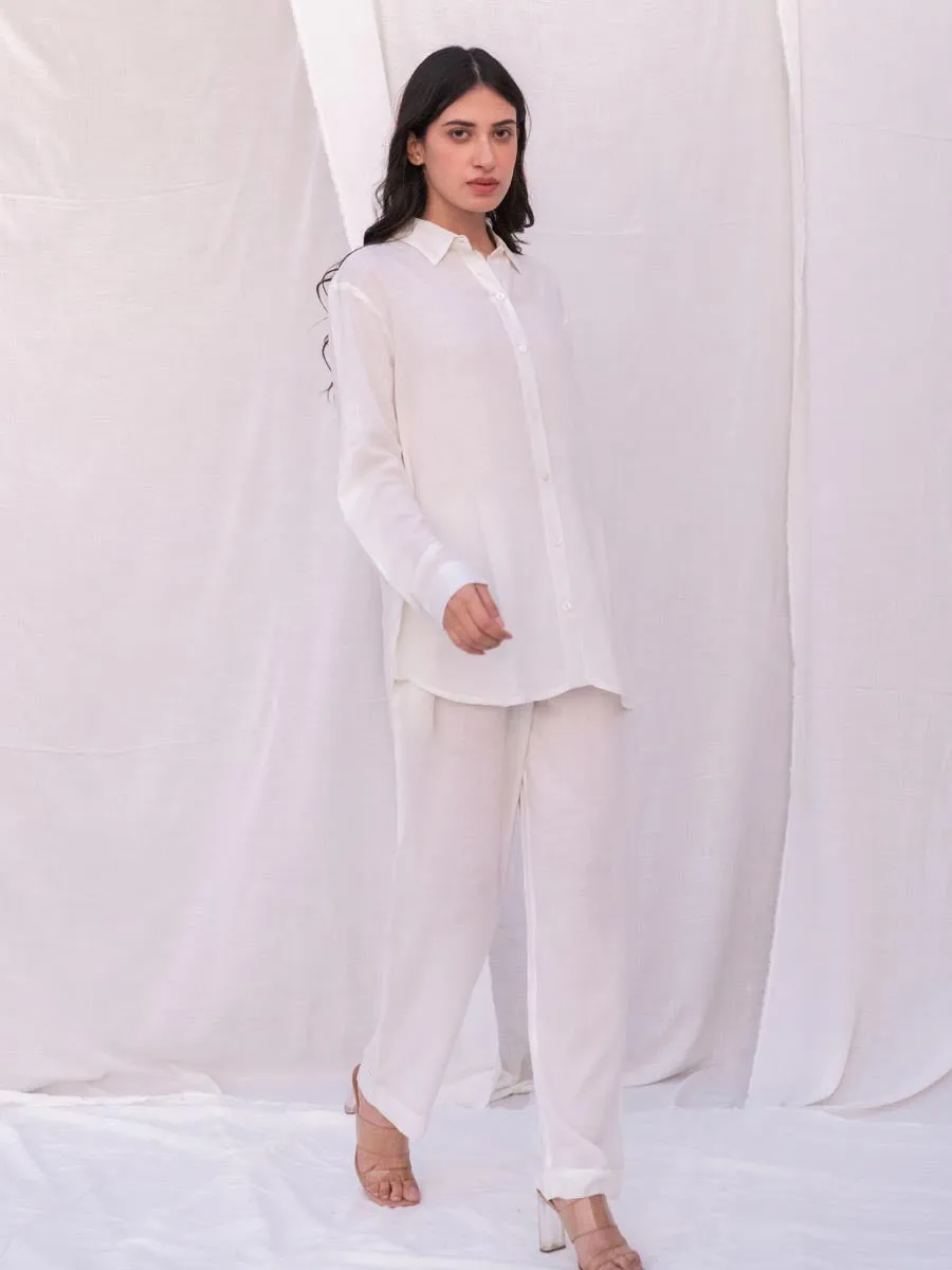 Set of 2 - Fiona Ivory Shirt and Pants