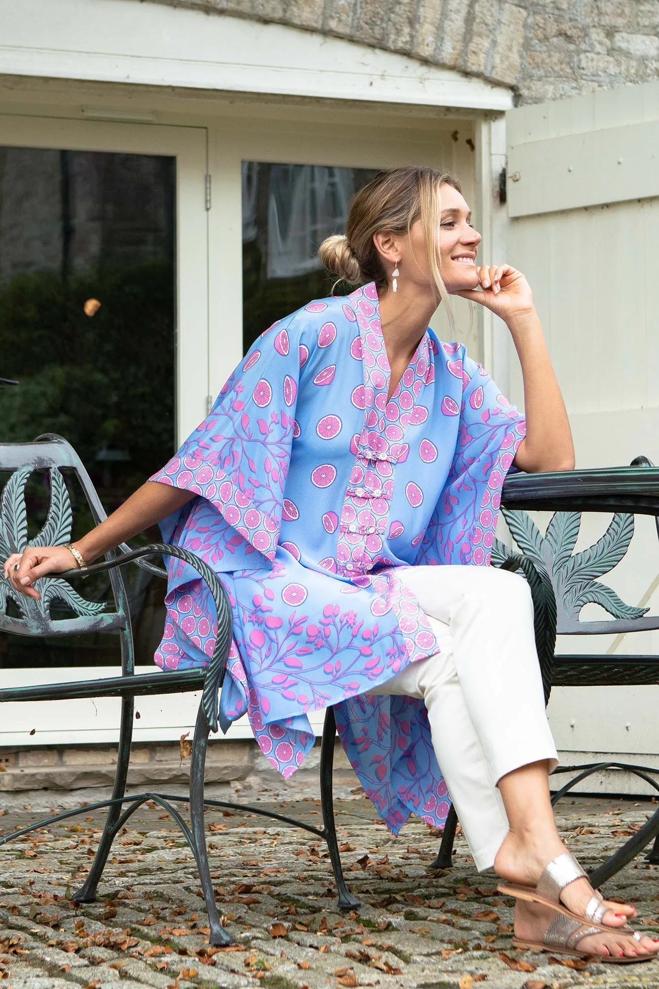 Silk Jade Poncho LIME TREE