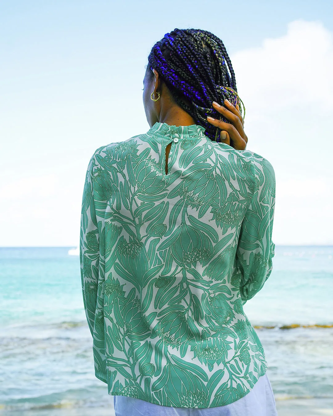 Silk Kelly Blouse PROTEA