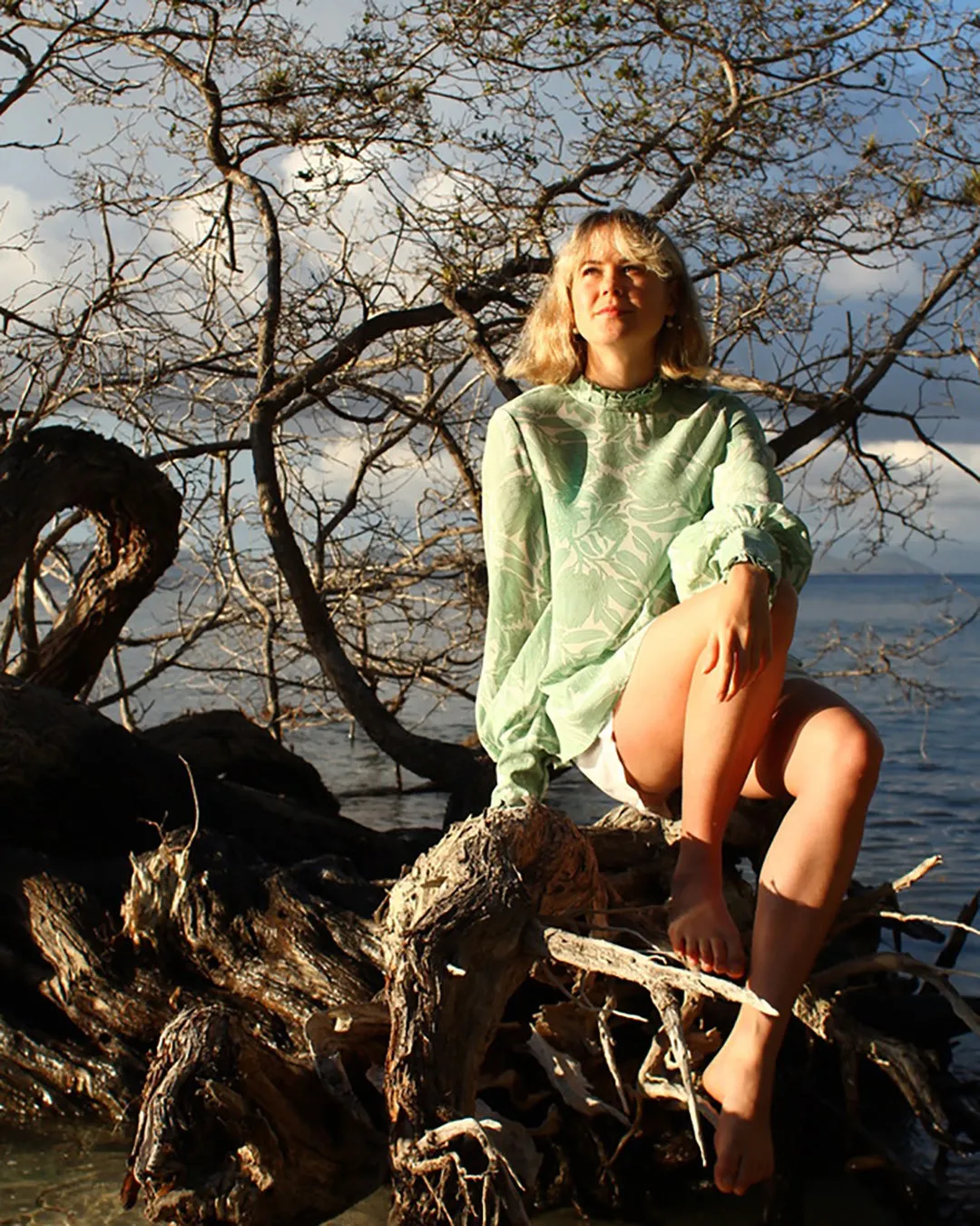 Silk Kelly Blouse PROTEA