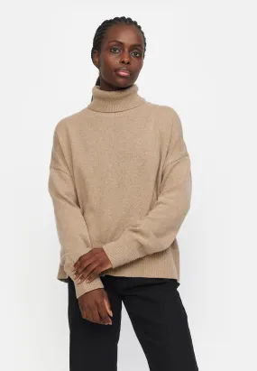 SRLuni Rollneck Knit - Oatmeal Melange