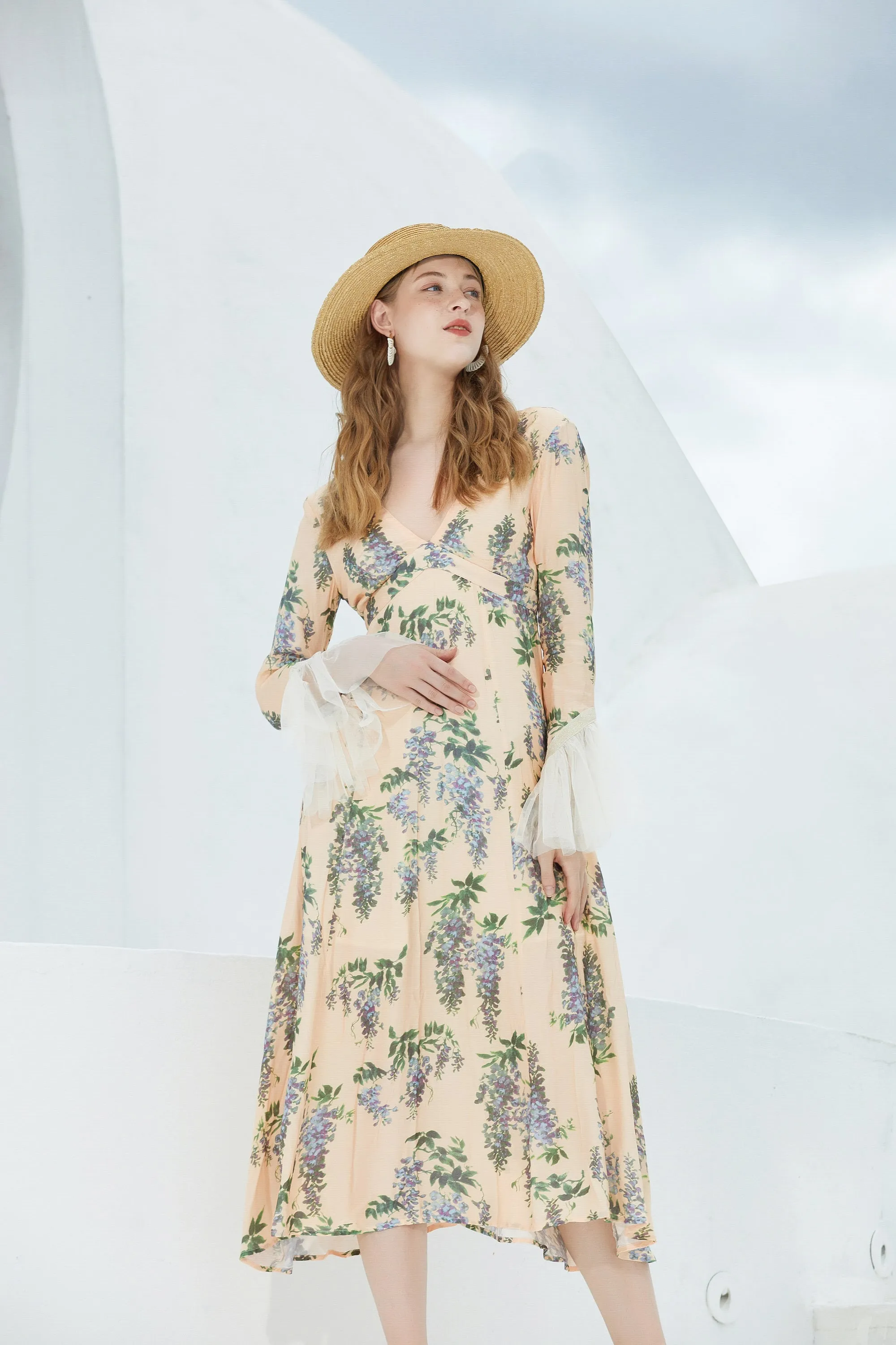 ST | Wisteria Ribbon Maxi Dress