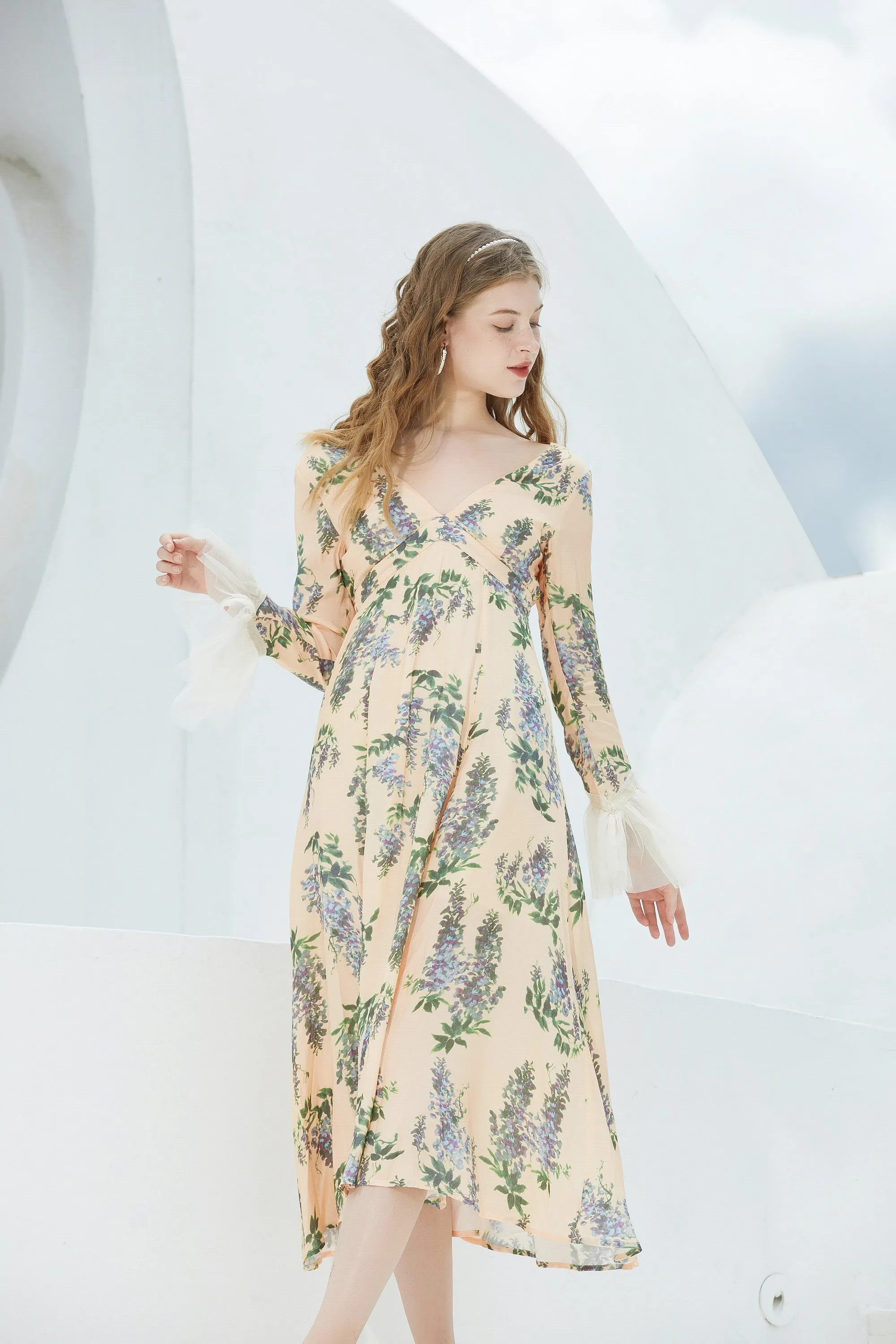ST | Wisteria Ribbon Maxi Dress