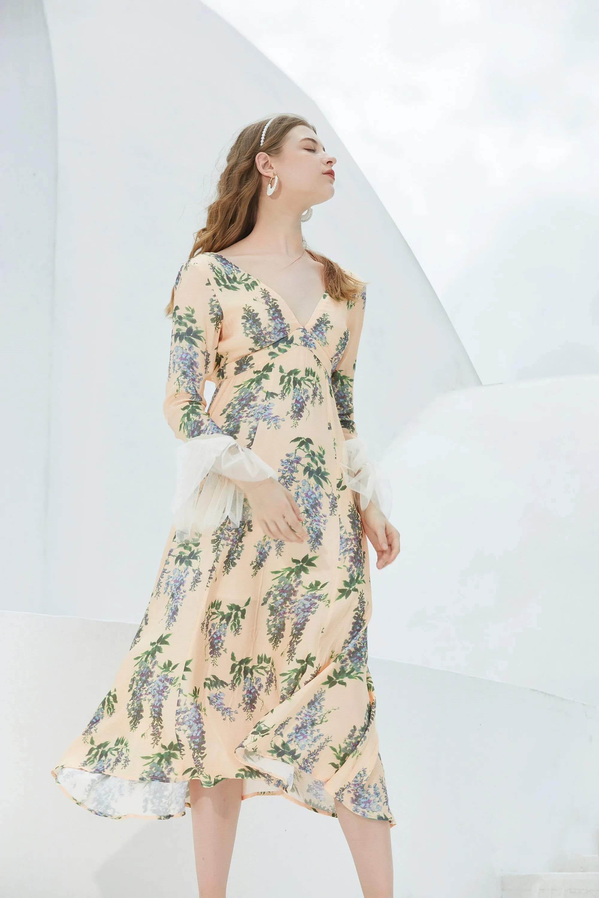 ST | Wisteria Ribbon Maxi Dress