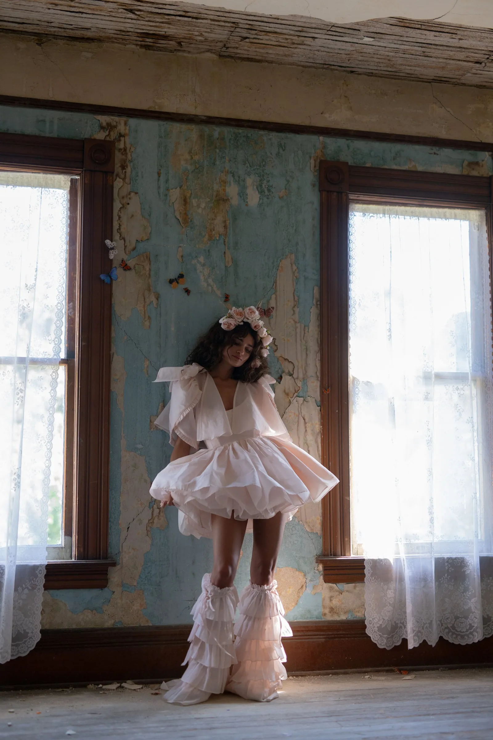 The Blush Fairy Wing Leg Wraps