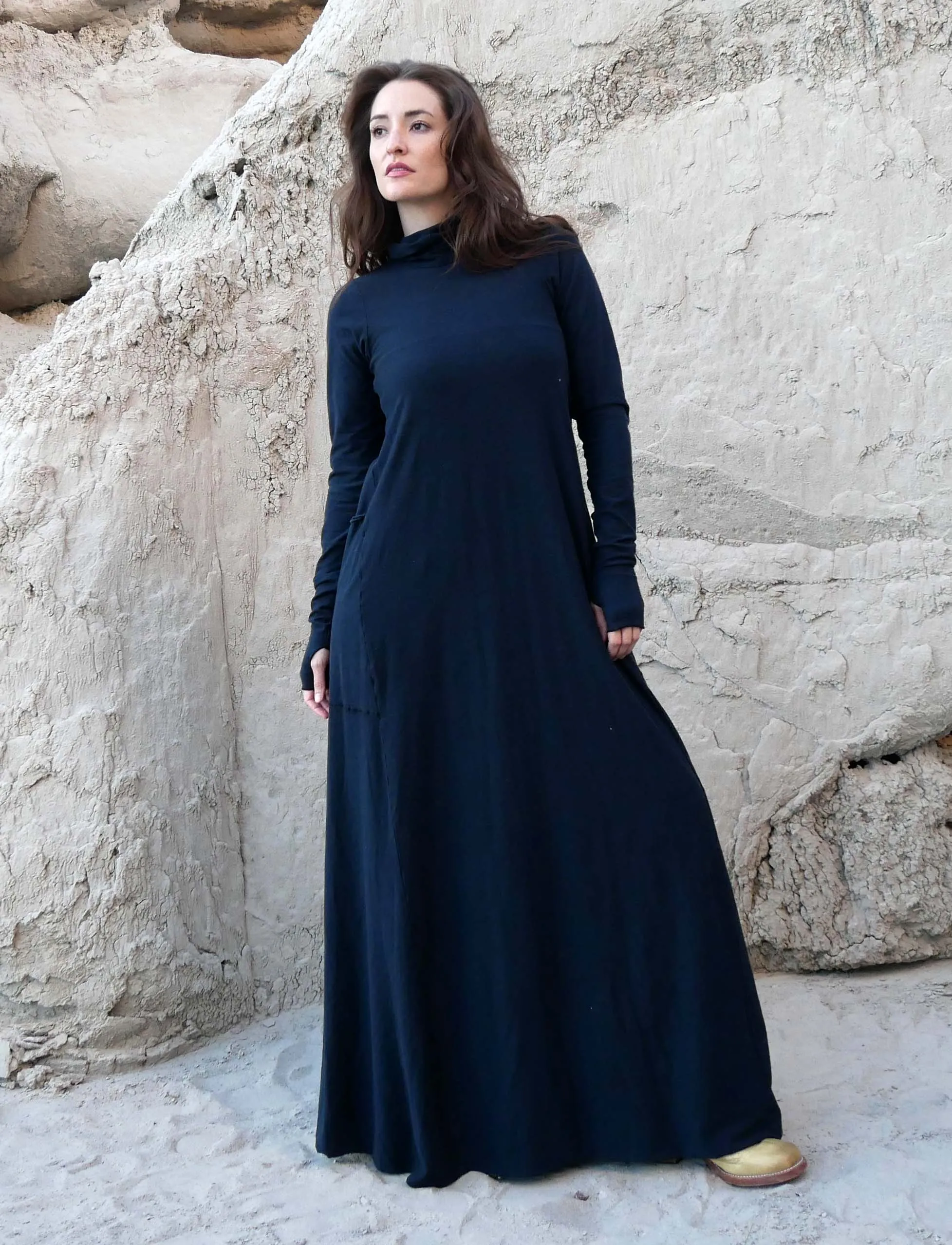 Turtleneck Perfect Pockets Wanderer Long Dress
