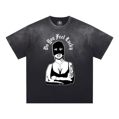 Washed Do You Feel Lucky T-Shirt