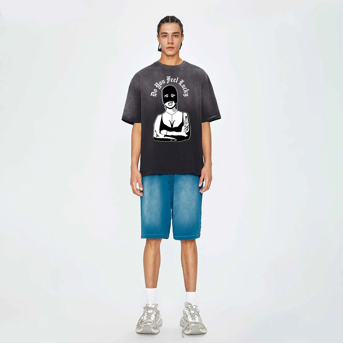 Washed Do You Feel Lucky T-Shirt